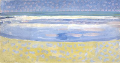 Sea after Sunset by Piet Mondrian